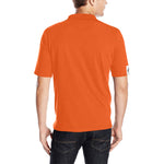 DTI Red Orange Black Polo Shirt