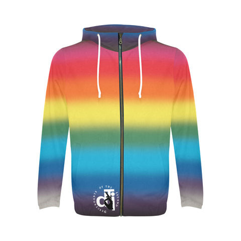 Descendants of the Island Soft Rainbow Zip Hoodie