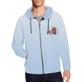 Descendants of the Island Powder Men's All Over Print Full Zip Hoodie (Model H14)