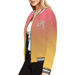 Descendants of The Island flower Horizontal Stripes Jacket