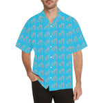 Descendants of the Island Blue Skies with Grey Men'sHawaiian Shirt