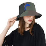 Descendants of the Island Dolphin Camo 9 Blue Bucket Unisex Bucket Hat