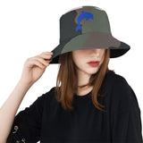 Descendants of the Island Dolphin Camo 9 Blue Bucket Unisex Bucket Hat