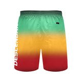 Africa Blur Men's Mid-Length Beach Shorts