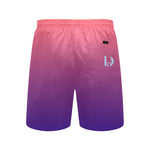 Descendants of the Island Coral Blueberry Men's Mid-Length Beach Shorts