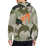 Descendants of the Island Dolphin Camo 5 Men's Zip Hoodie