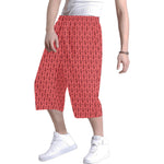 Descendants of the Island Strawberry Coral Men's All Over Print Baggy Shorts (Model L37)