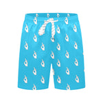 Descendants of the Island Blue Sky Hand Men's Mid-Length Beach Shorts