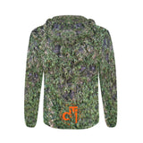 Descendants of the Island Hunt Club Camo Moss Men's All Over Print Full Zip Hoodie (Model H14)