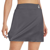 DTI Dark Grey Solid Skirtwith Pocket