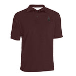 DTIBurgundy Solid Polo Polo Shirt