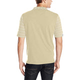 DTI Beige Collar Design Polo Men's Shirt