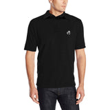 Descendants of the Island Black Black Men's All Over Print Polo Shirt (Model T55)