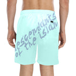 Descendants of the Island Aqua Men's Mid-Length Beach Shorts