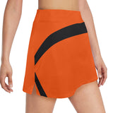 DTI Orange and Black Stripes Skirt with Pocket