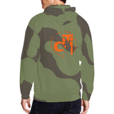 Descendants of the Island Dolphin Men's Camo 6  Zip Hoodie