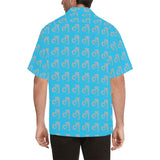 Descendants of the Island Blue Skies with Grey Men'sHawaiian Shirt