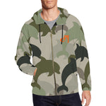 Descendants of the Island Dolphin Camo 5 Men's Zip Hoodie