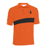 DTI Red Orange Black Polo Shirt