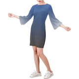 Descendants of The Island mako dress Bell Sleeve Dress (Model D52)