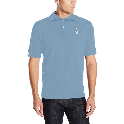 DTI Paz Blue Polo Men's Shirt