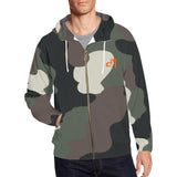 Descendants of the Island Dolphin Camo 9 Men's All Over Print Full Zip Hoodie (Model H14)