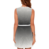 Descendants of the Island Sexy Silver Women's Sleeveless Dress (Model D01)