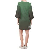 Descendants of The Island church green dress Bell Sleeve Dress