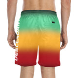 Africa Blur Men's Mid-Length Beach Shorts