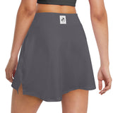 DTI Dark Grey Solid Skirtwith Pocket