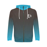 Descendants of the Island Columbiana Teal Men's Full Zip Hoodie