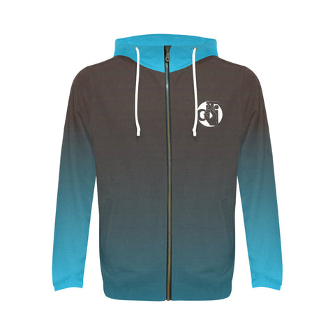 Descendants of the Island Columbiana Teal Men's Full Zip Hoodie