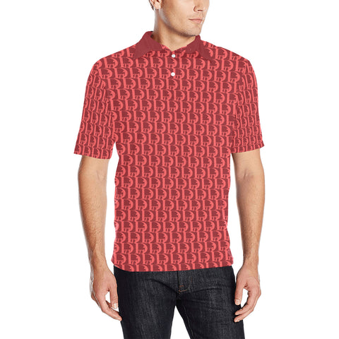 Descendants of the Island Strawberry Coral Men's Polo Shirt