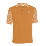 DTI Rich Gold Solid Collar Design Polo Men's Shirt