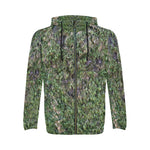 Descendants of the Island Hunt Club Camo Moss Men's All Over Print Full Zip Hoodie (Model H14)