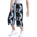 Dscendants of the Island Black and Blues Men's All Over Print Baggy Shorts (Model L37)