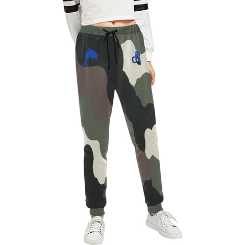 Descendants of the Island Dolphin Camo 9b Blue Unisex Casual Sweatpants (Model L11)