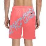 Descendants of the Island Coral 2 Men's Mid-Length Beach Shorts (ModelL51)