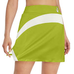 DTI Chartruese and White Stripe Skirt with Pocket