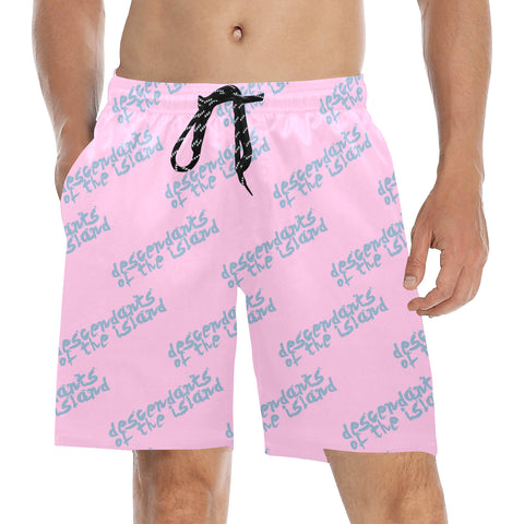 Descendants of the Island Bubblegum 2 Men's Mid-Length Beach Shorts