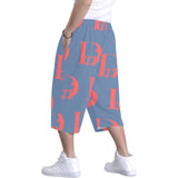 Descendants of the Island Coral Denim Men's All Over Print Baggy Shorts (Model L37)