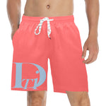 Descendants of the Island Coral 1 Men's Mid-Length Beach Shorts