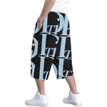 Dscendants of the Island Black and Blues Men's All Over Print Baggy Shorts (Model L37)