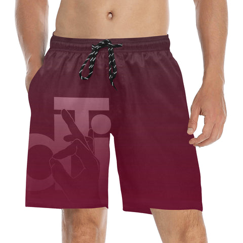 Descendants of the Island Bulldog Men's Mid-Length Beach Shorts