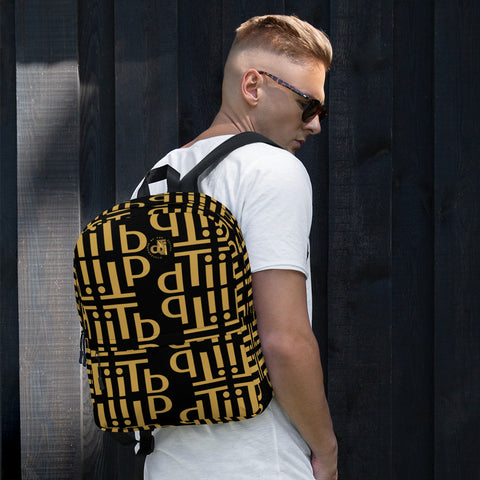 dTI Gold/Black pattern Backpack