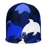 Descendants of the Island Dolphin Camo Deep Blue Beanie