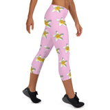 Descendants of the Island Plumeria Bubblegum Capri Leggings