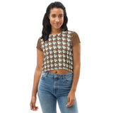 Descendants of the Islands Magnolia Leather Crop Tee