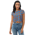 Descendants of the Island Orange Hibiscus Crop Tee