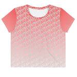 Descendants of the Island Coral Fade Crop Tee